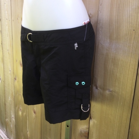 Powder room black cargo board shorts size 5 - Picture 3 of 11